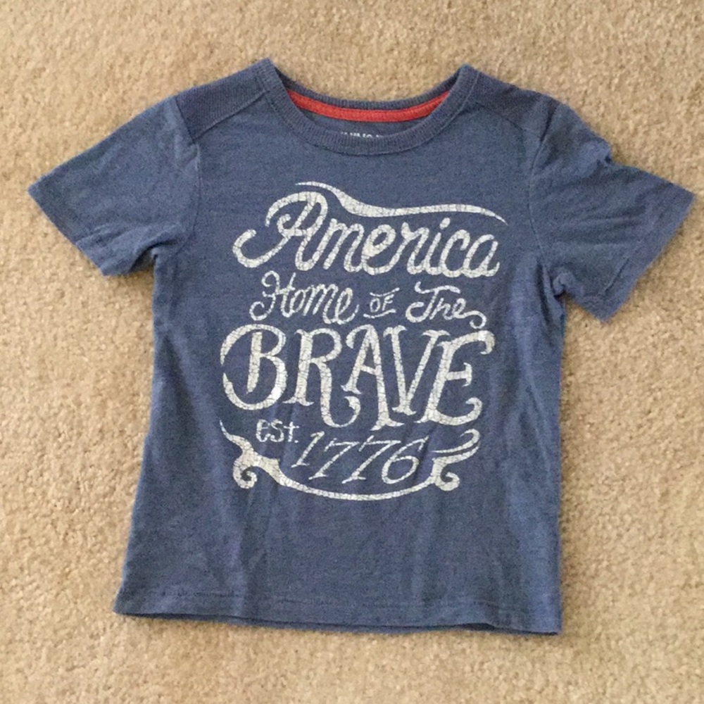 America Home of The Brave Tee. Size 4T